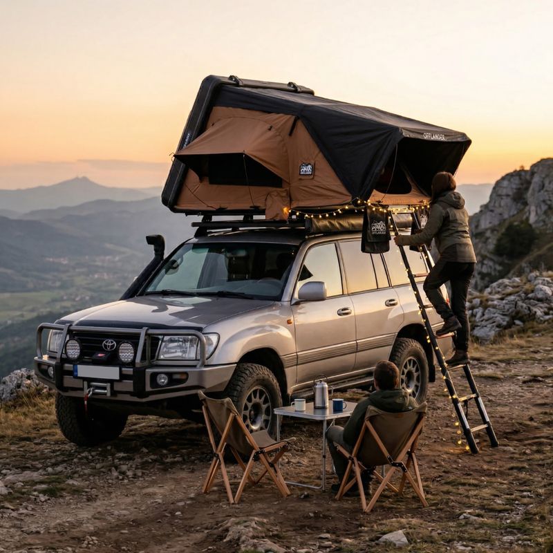 2 személyes Tető sáto OFFLANDER Fold 2 Grizzly beige/brown 8