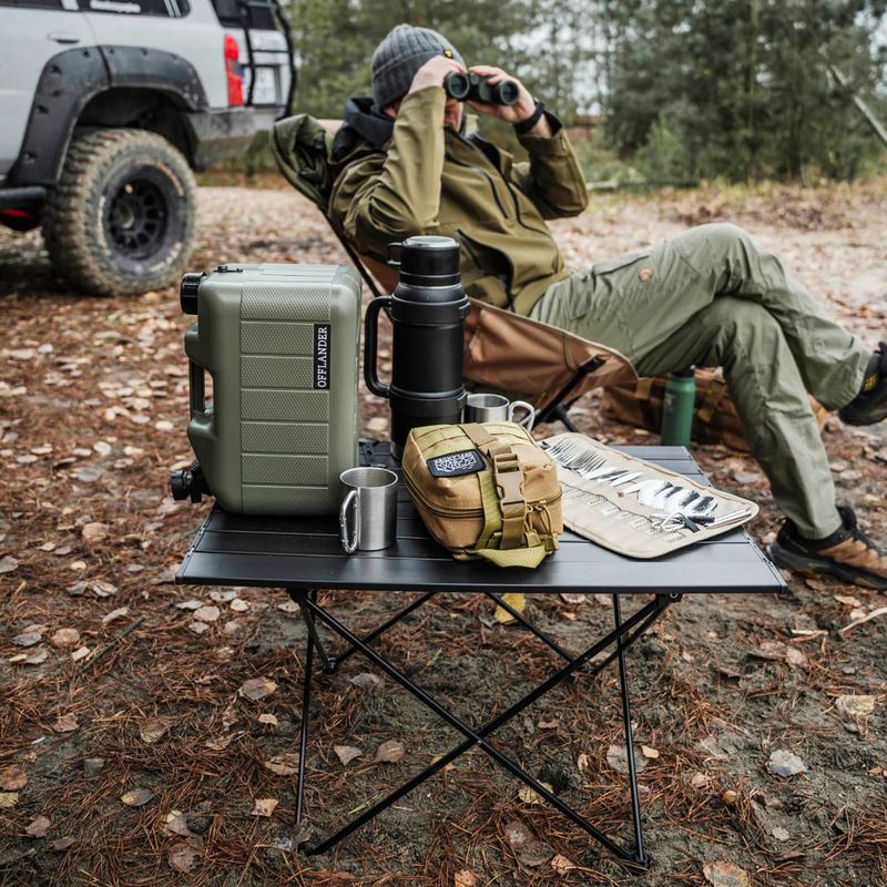 Összecsukható túraasztal OFFLANDER fekete 7
