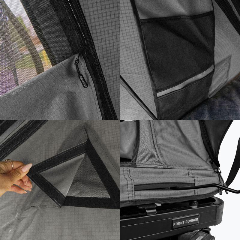 2 személyes Tető sáto OFFLANDER Triangle Slim Wolf black 8