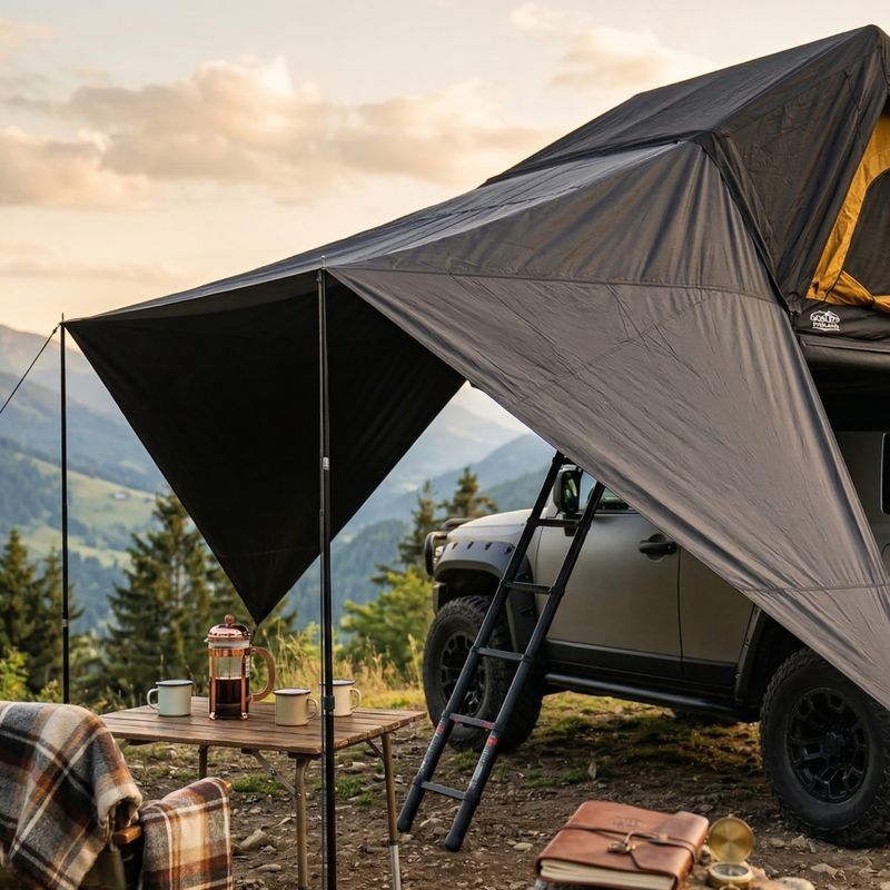 Sátor tető OFFLANDER Soft Hybrid 190 do namiotu black 7