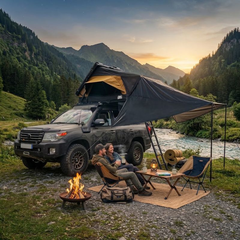 Sátor tető OFFLANDER Fold E 150 do namiotu black 3