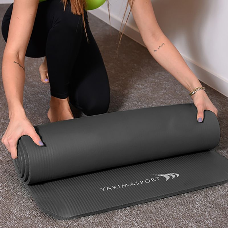 Yakimasport NBR PRO fitness szőnyeg fekete 100388 5