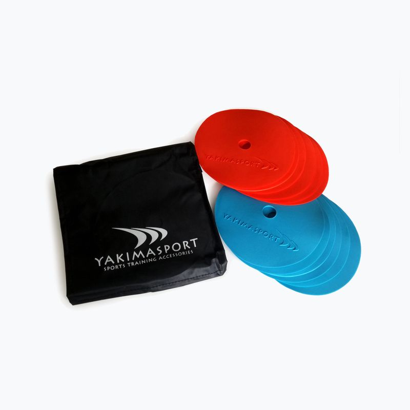 Yakimasport lapos terepjelzők 12 db piros/kék 100384