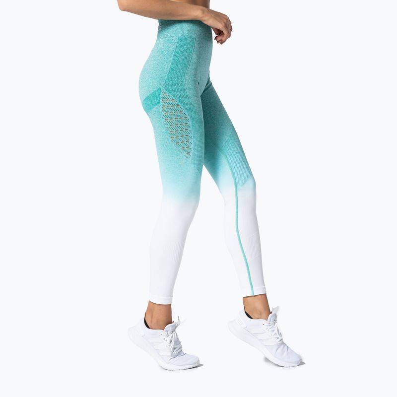 Női Carpatree Phase Seamless leggings kék és fehér CP-PSL-TW 2