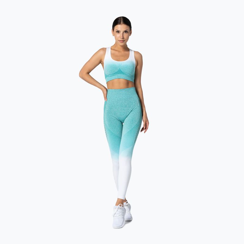 Női Carpatree Phase Seamless leggings kék és fehér CP-PSL-TW 4