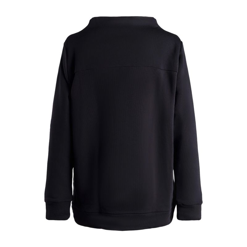 Női Carpatree tölcséres nyakú pulóver fekete CPW-FUS-1043-BL 2
