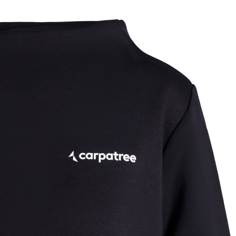 Női Carpatree tölcséres nyakú pulóver fekete CPW-FUS-1043-BL 3