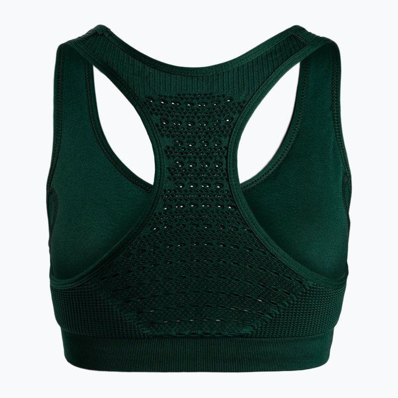 Női edzős, varrás nélküli melltartó Carpatree Phase Seamless zöld CP-PSB-BG 2