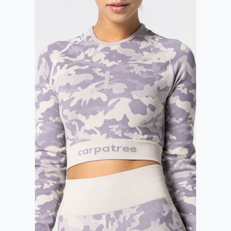 Női edzős top Carpatree Camo Seamless lila 4