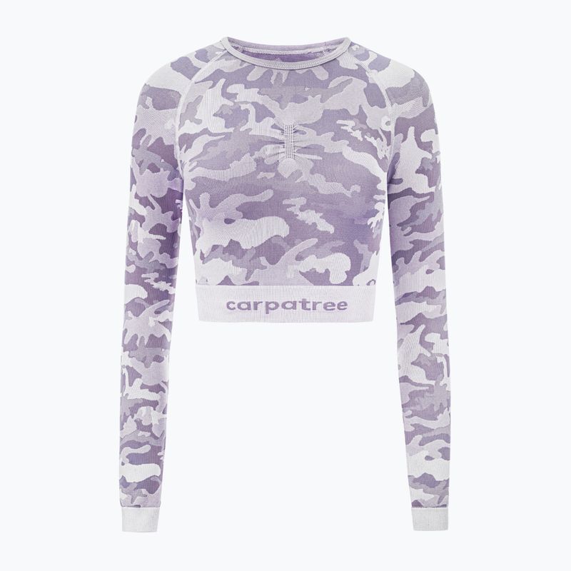 Női edzős top Carpatree Camo Seamless lila 5