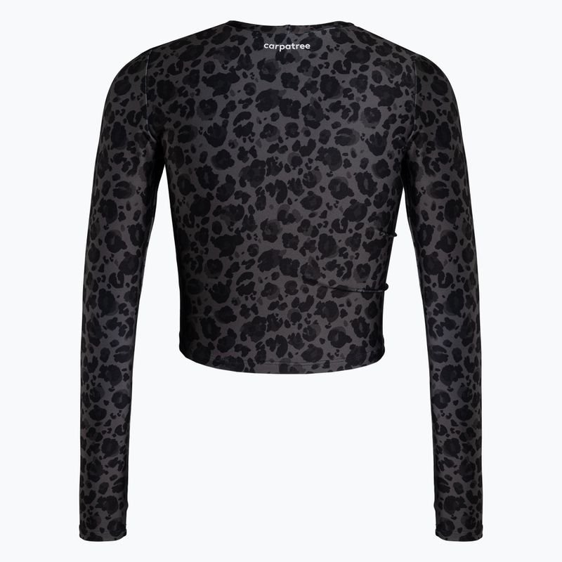 Női termál póló Carpatree Gaia Thermoactive Panter LS fekete/szürke 2