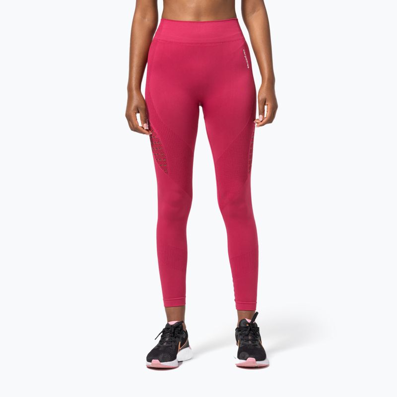 Női varrás nélküli leggings Carpatree Phase Seamless piros CP-PSL-RA