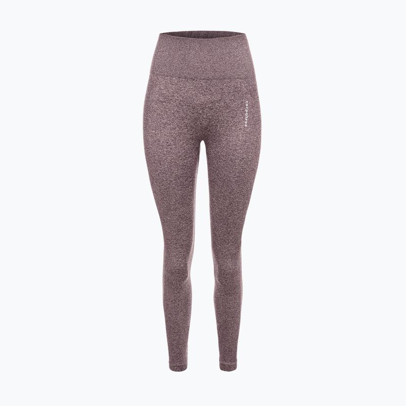 Női edző leggings Carpatree Allure Seamless barna melange (borsos kukorica) 6