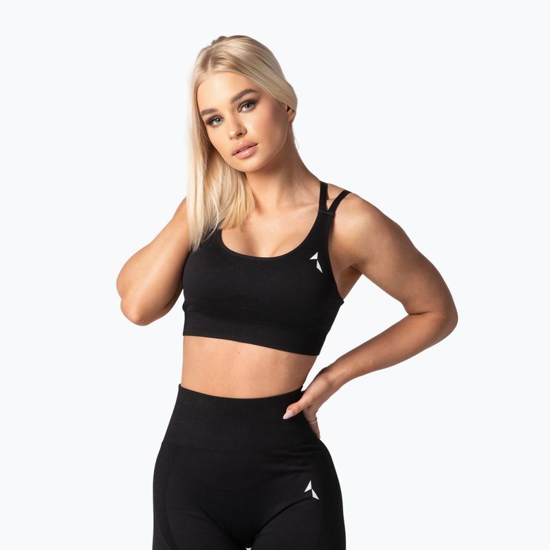 Carpatree Arcade varrás nélküli fitnesz melltartó fekete