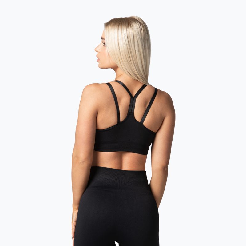 Carpatree Arcade varrás nélküli fitnesz melltartó fekete 2