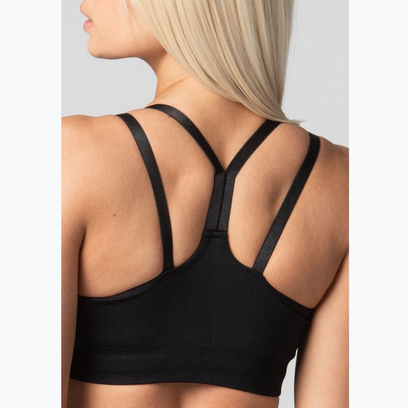 Carpatree Arcade varrás nélküli fitnesz melltartó fekete 4