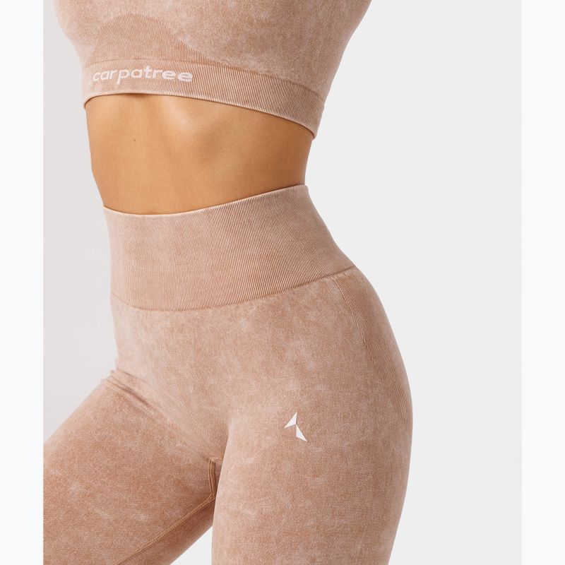 Női edző leggings Carpatree Yasmine Seamless bézs kő mosás 5