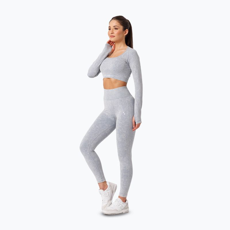 Női hosszú ujjú edzés Carpatree Yasmine Seamless kék kőmosás 2