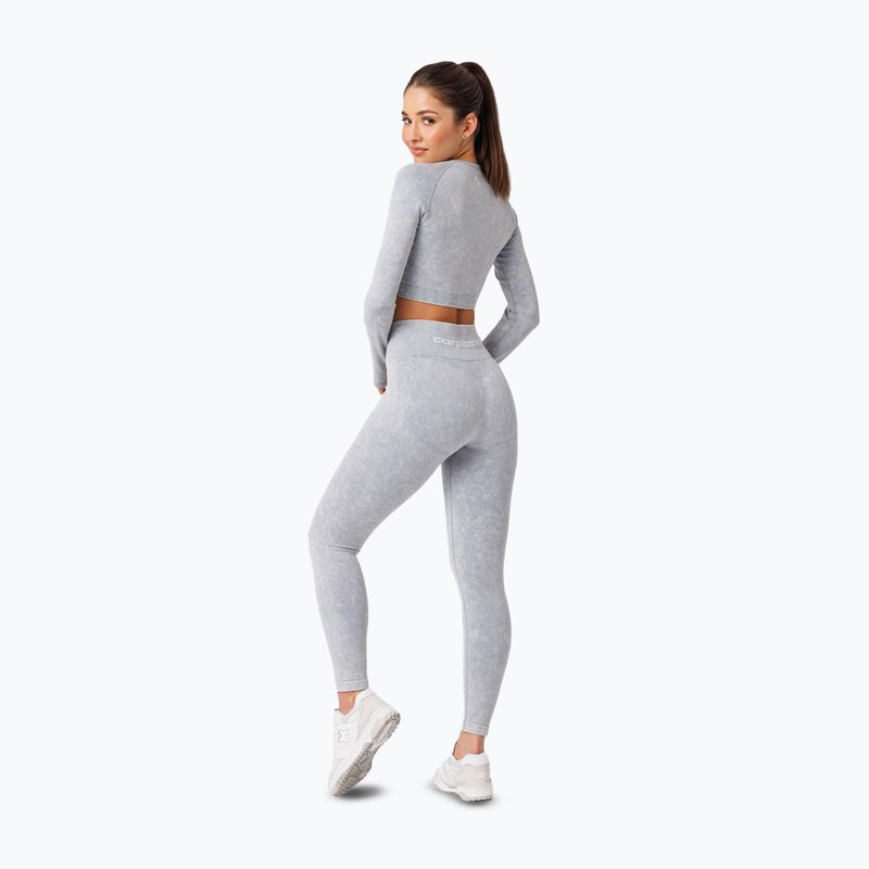 Női hosszú ujjú edzés Carpatree Yasmine Seamless kék kőmosás 3