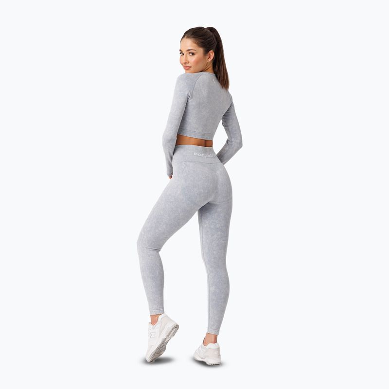 Női edző leggings Carpatree Yasmine Seamless kék kő mosás 4