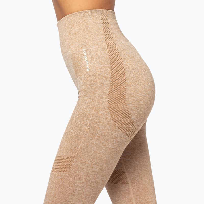 Női edző leggings Carpatree Vibe Seamless bézs melange bézs színű 4