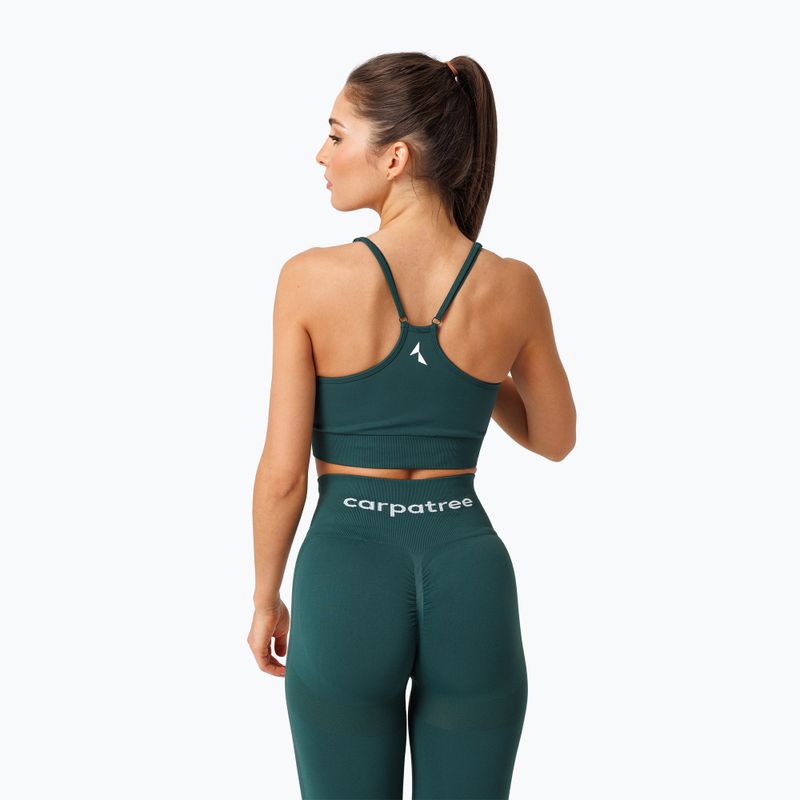 Fitness sportmelltartó Carpatree Allure Seamless forest green 3