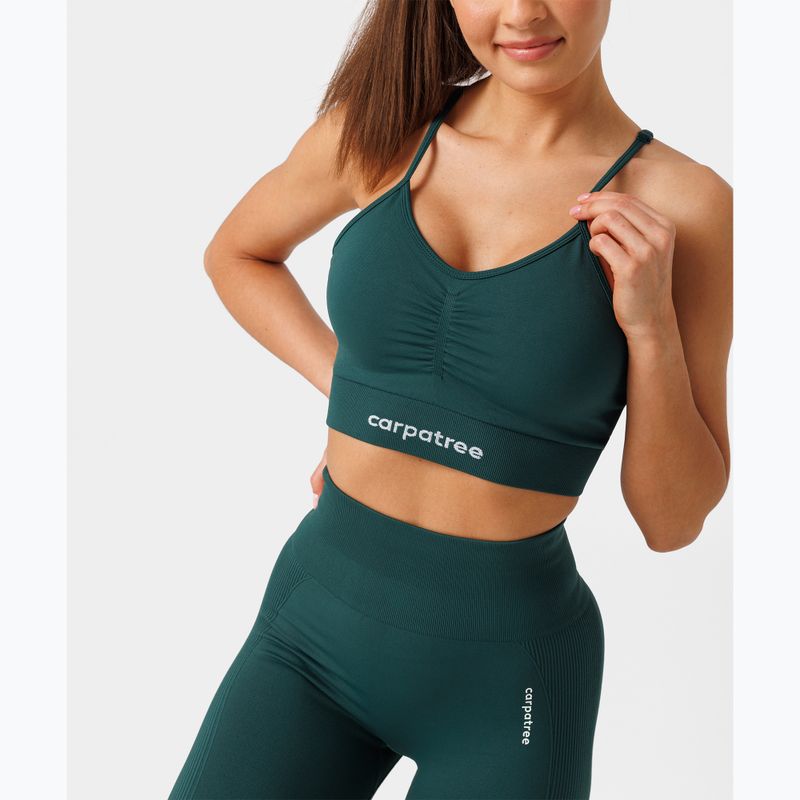 Fitness sportmelltartó Carpatree Allure Seamless forest green 6