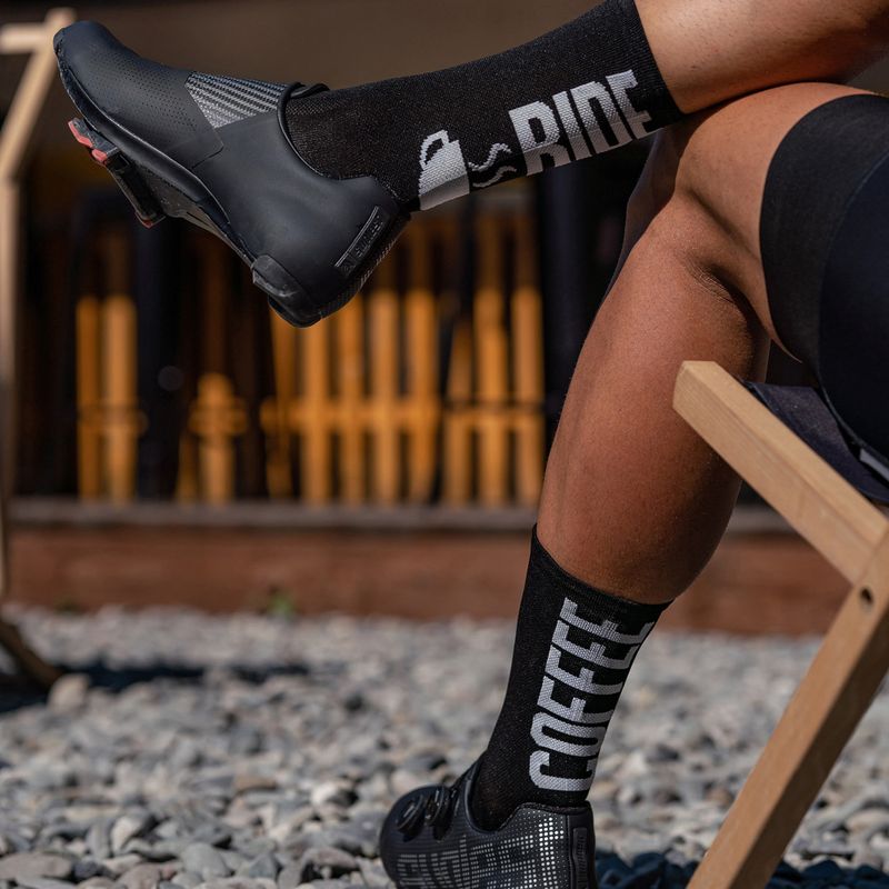 LUXA Coffee Ride kerékpáros zokni fekete LAM21SCRBS1 6