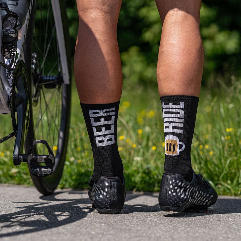 LUXA Beer Ride kerékpáros zokni fekete LAM21SBRBS1 7