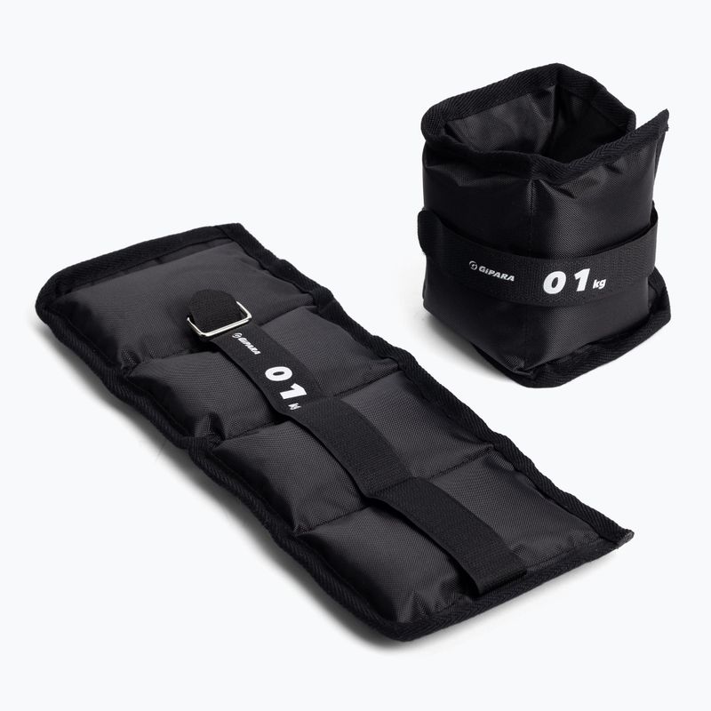 Gipara boka- és csuklósúlyok 1kg-2 db fekete 3018 2