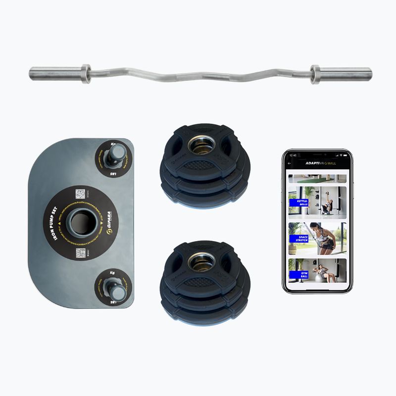 Gipara Iron Pump edzőkészlet 27,5 kg fekete 8880