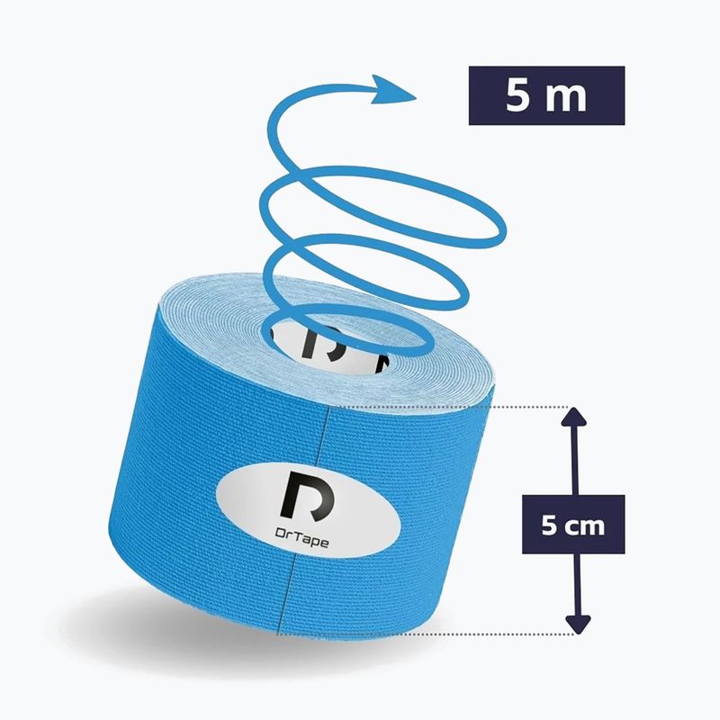 Kinesio tapasz DrTape Kinesiology Tape blue 2