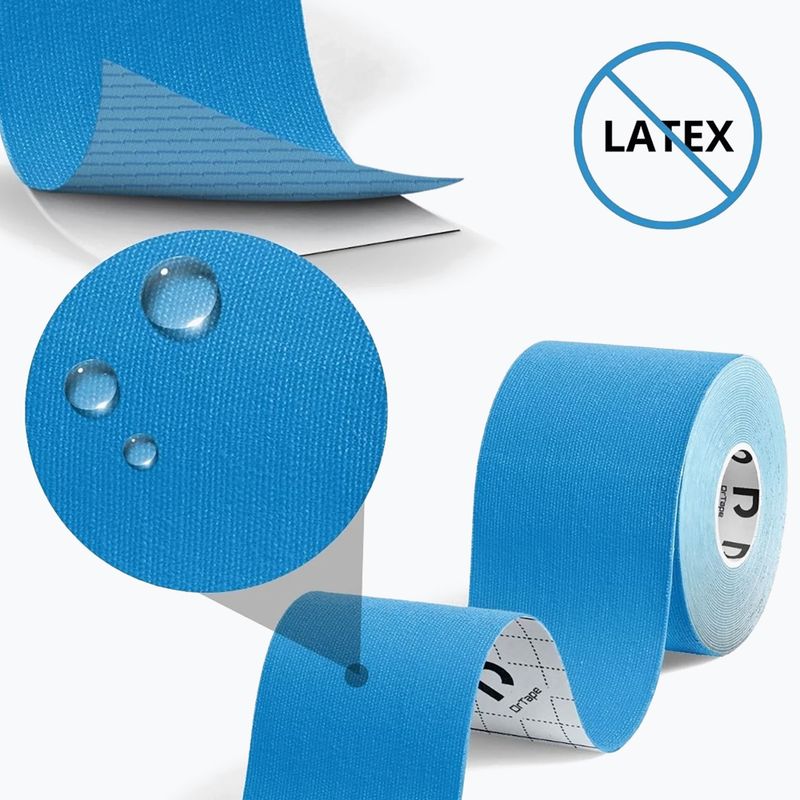 Kinesio tapasz DrTape Kinesiology Tape blue 3