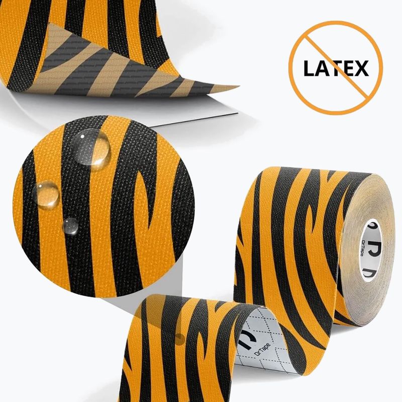Kineziológiai tapasz DrTape Kinesiology Tape tiger 3