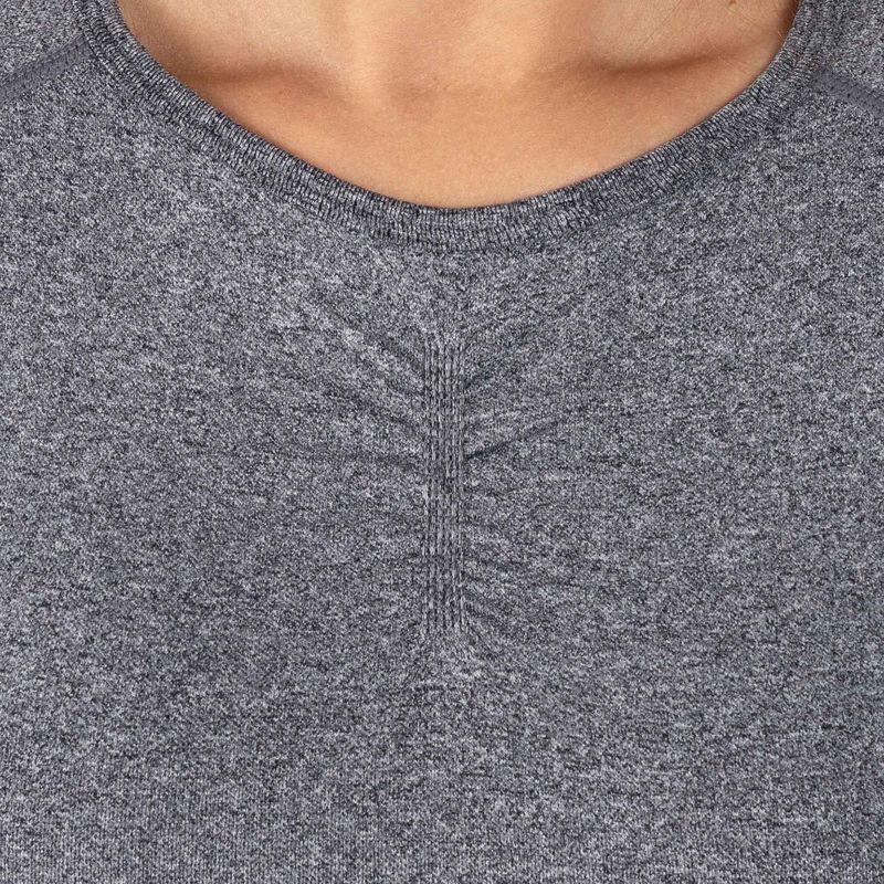 Női hosszú ujjú edzős felső MITARE Push Up Max Crop Top sötétszürke K084 4