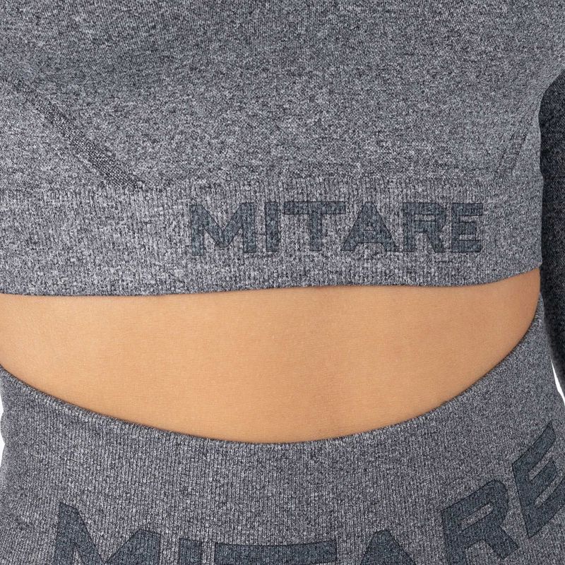 Női hosszú ujjú edzős felső MITARE Push Up Max Crop Top sötétszürke K084 5