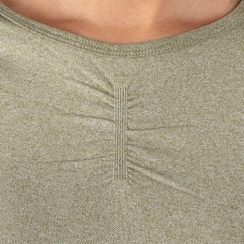 Női hosszú ujjú edzős felső MITARE Push Up Max Crop Top zöld K084 4
