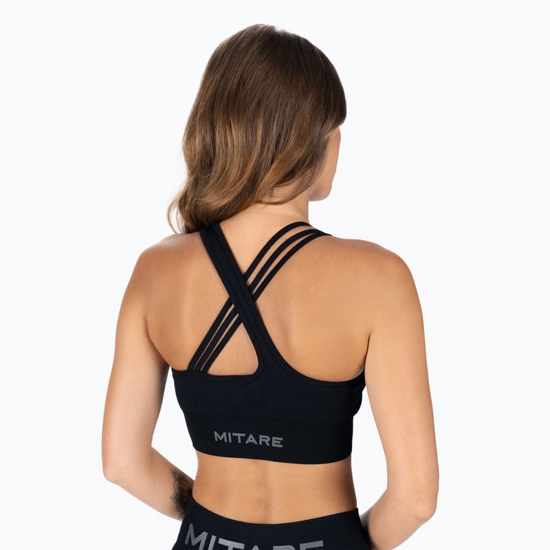 Női varrás nélküli edzőmelltartó MITARE Sunny fekete K114 3