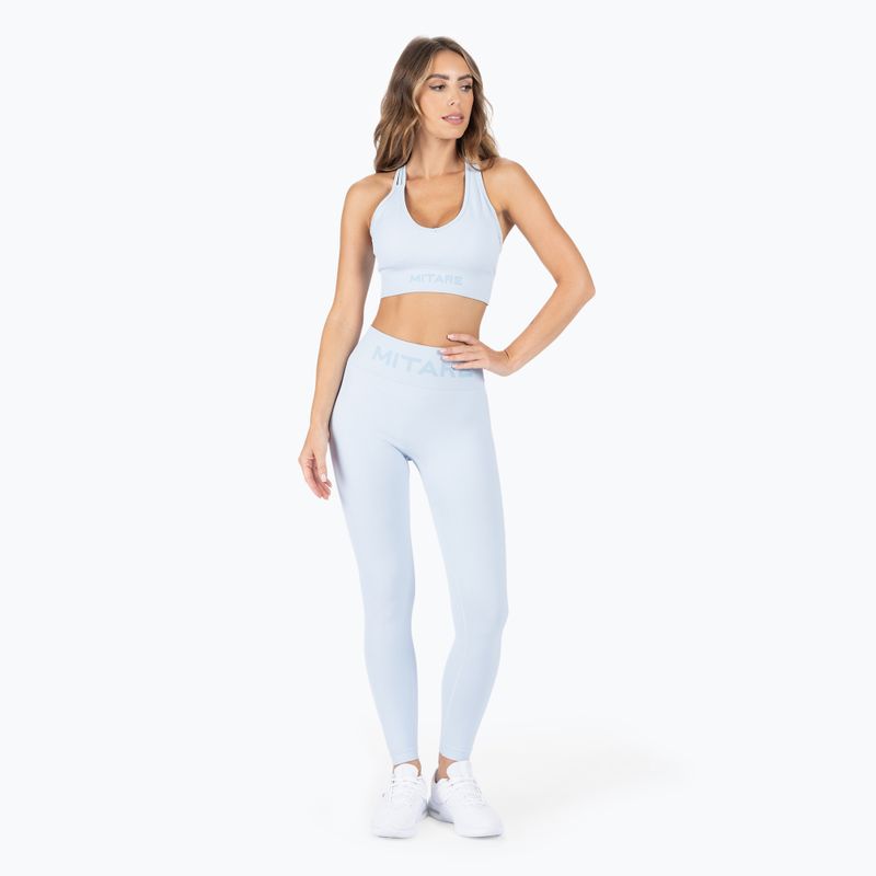 Női varrás nélküli edzőmelltartó MITARE Sunny világoskék K114 2