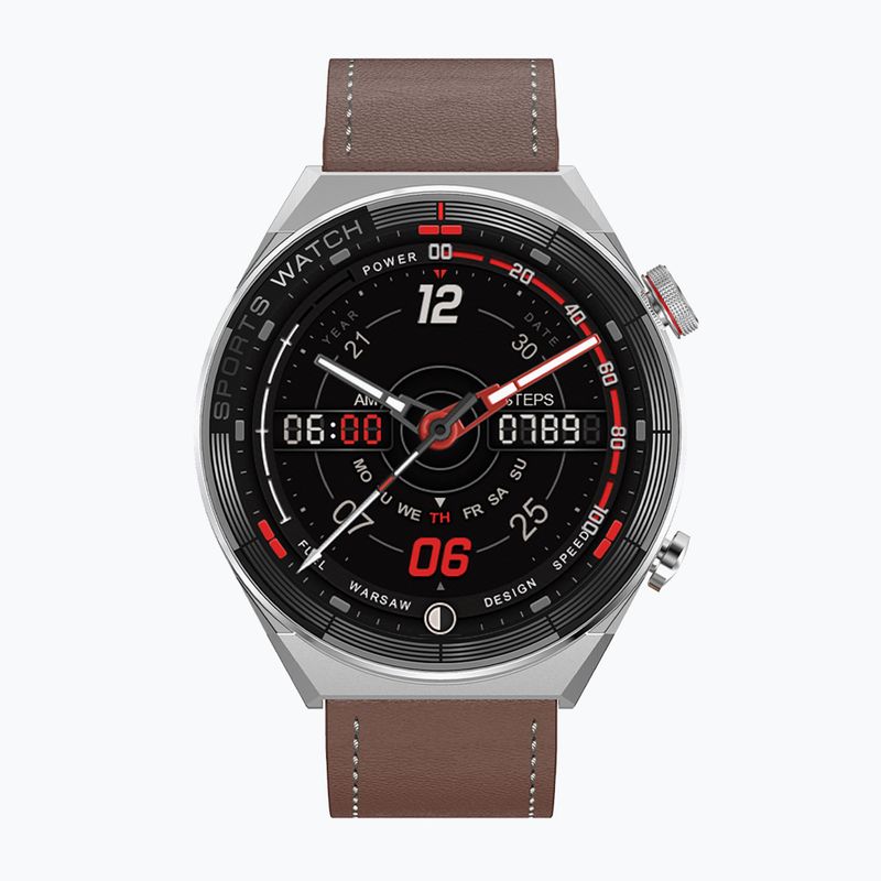 Óra Watchmark Maverick ezüst/barna 2