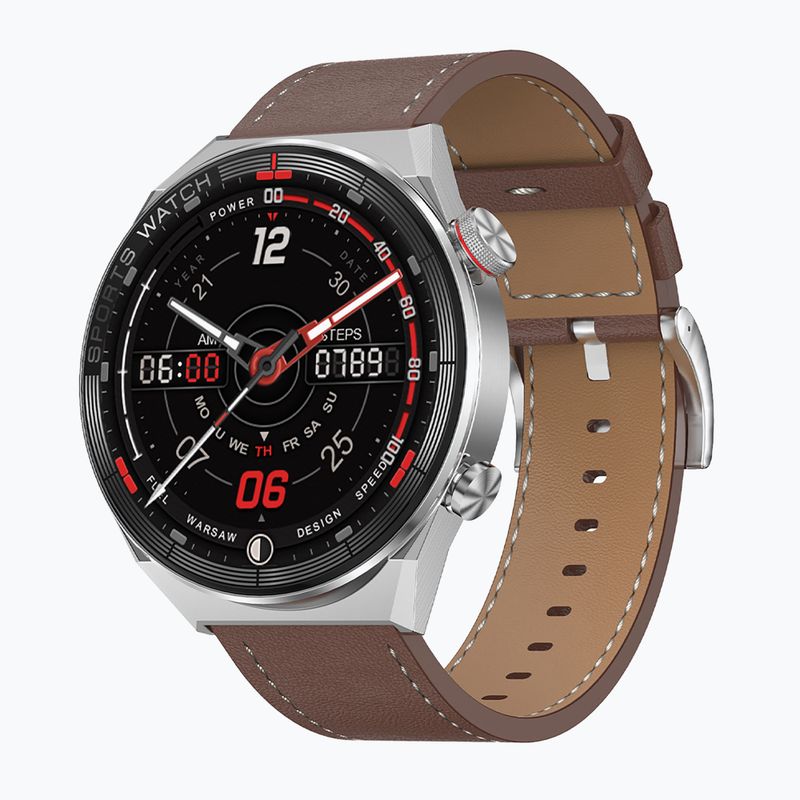 Óra Watchmark Maverick ezüst/barna 5
