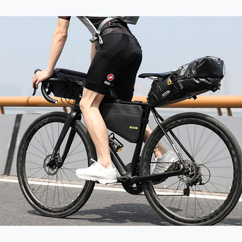 Kerékpáros táska vázra RHINOWALK Waterproof TPU Bike Frame Bag 4 l black 4