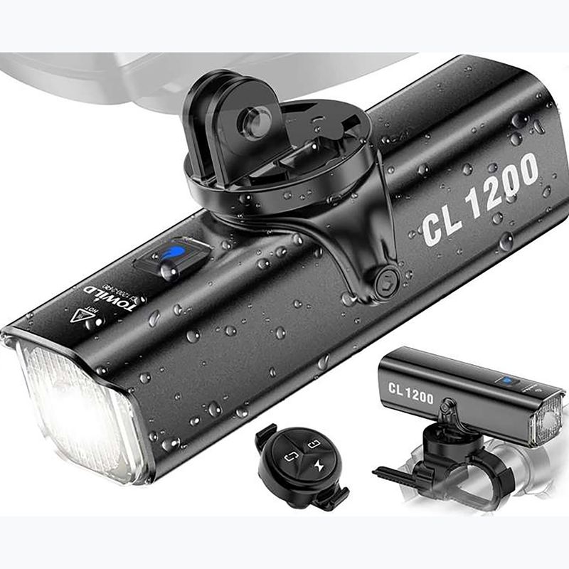 Kerékpár lámpaszett Towild CL1200 + TL03 black 2