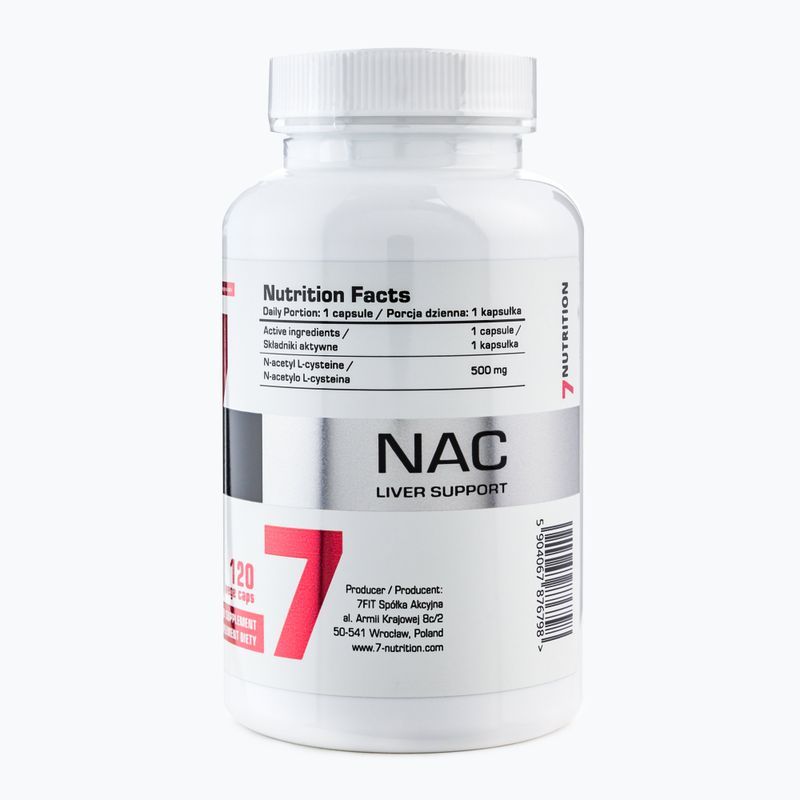 Kiegészítő 7Nutrition NAC 500mg 120 kapszula NU7876798 3