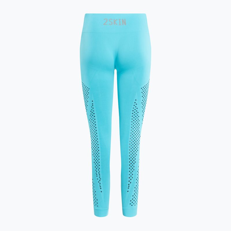 Női edző leggings 2skin Power Seamless türkizkék 2S-60513 2