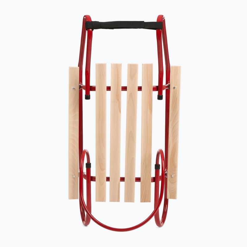 Fém szánkók HUMBAKA with backrest and footrests red 4