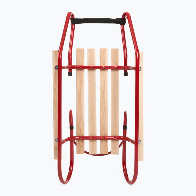 Fém szánkók HUMBAKA with backrest and footrests red 5