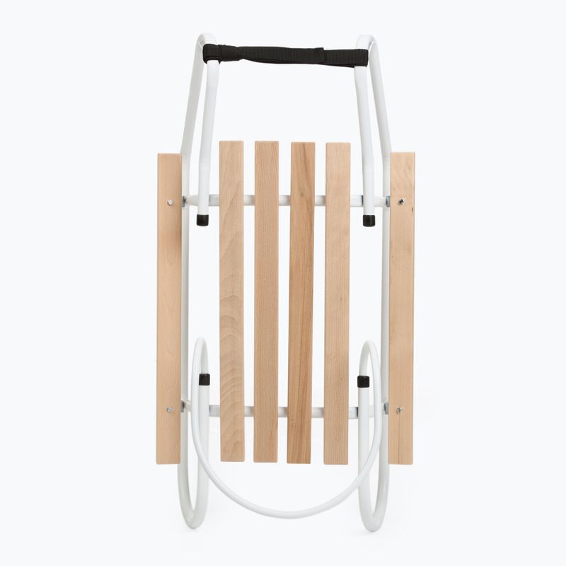Fém szánkók HUMBAKA with backrest and footrests white 4