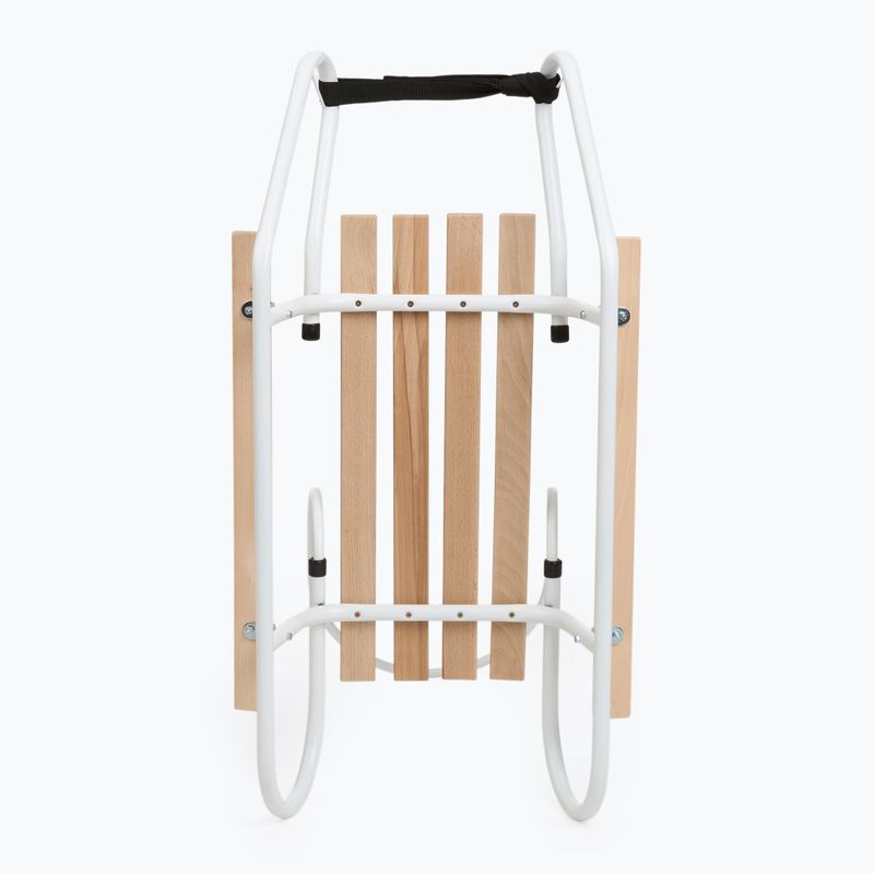Fém szánkók HUMBAKA with backrest and footrests white 5
