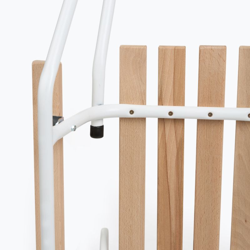Fém szánkók HUMBAKA with backrest and footrests white 6